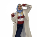 cappotto lungo con bottoni facing